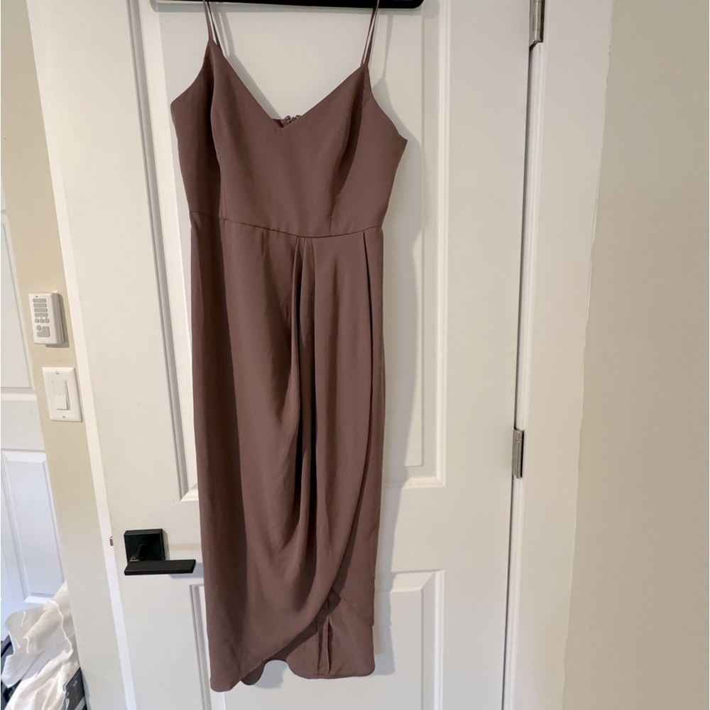 Lulus Mauve Midi Dress in Medium